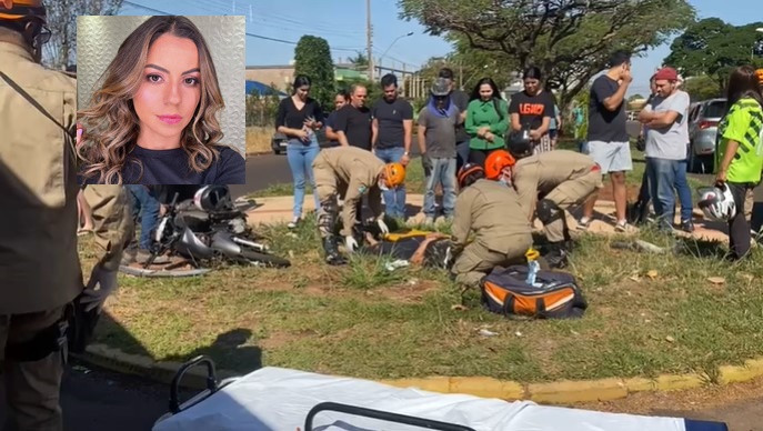 Mulher morre após bater moto em caminhonete em Dourados