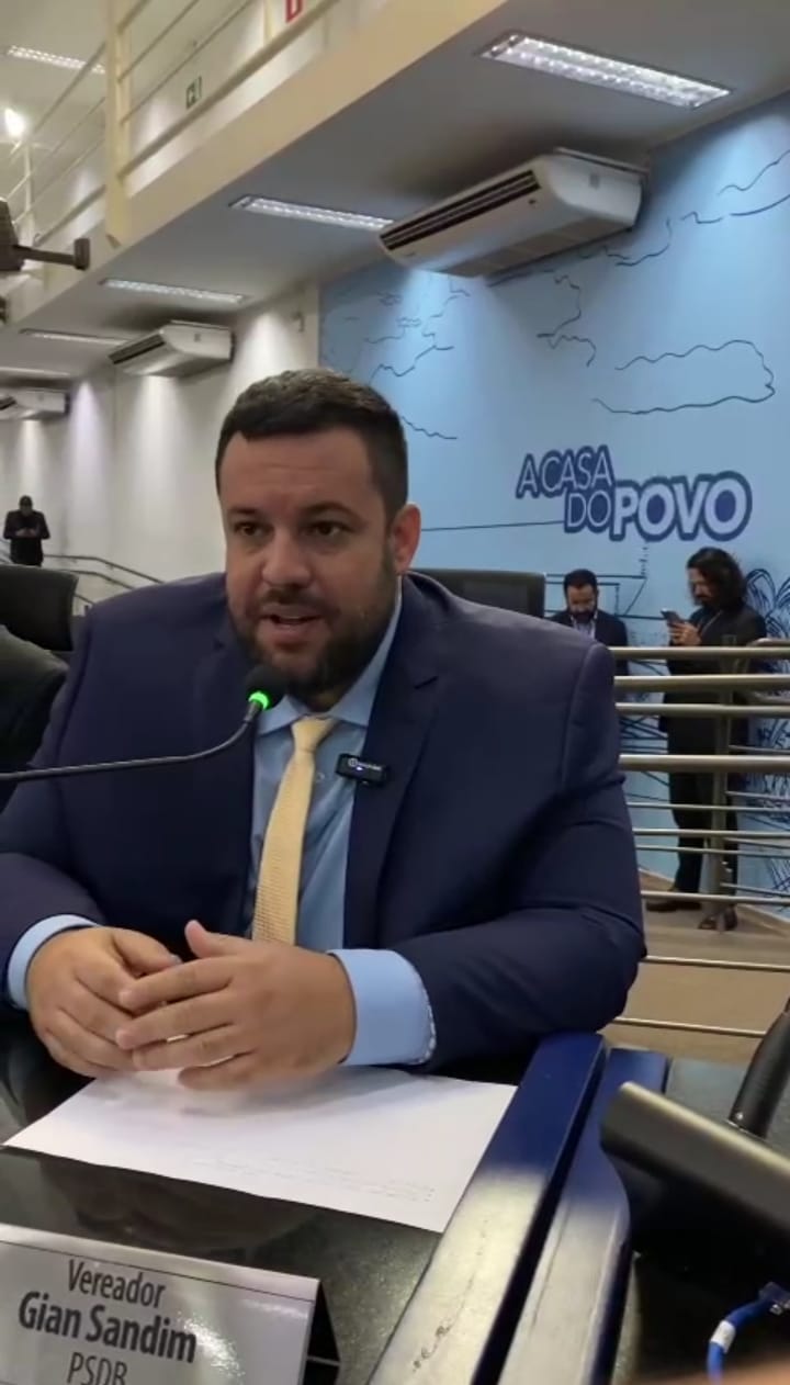 Vereador Gian Sandim agradece a Câmara por moção de congratulação dos 33 anos do IPEMS