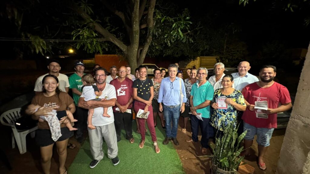 Vereador Landmark visita comunidade no Nova Campo Grande e articula solução para famílias ameaçadas de despejo